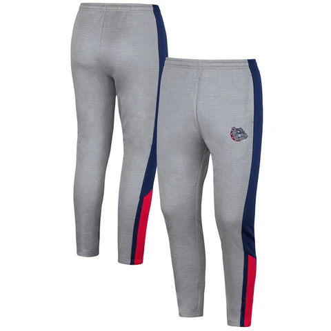 Men's Colosseum Gray Gonzaga Bulldogs Up Top Pants Cover