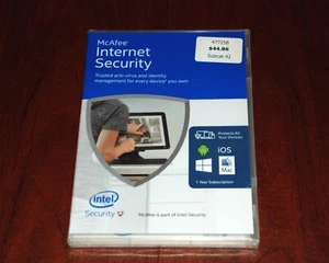 McAfee Internet Security 2016 for Windows, Mac & iOS, Android Devices SEALED - Picture 1 of 7