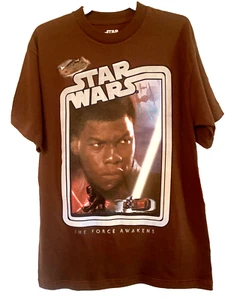 Star Wars T-Shirt Short Sleeve Youth Size M The Force Awakens Brown NWT - Picture 1 of 6
