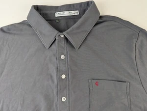 Polo uomo Criquet slim fit Pima cotone manica lunga 2XL grigio tasca classica - Foto 1 di 15