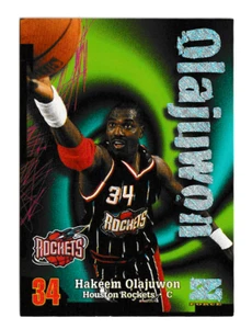 HAKEEM OLAJUWON 1997 FLEER Z-FORCE BASKETBALL RAVE 134 ROCKETS # 149/399 INSERT - Picture 1 of 2