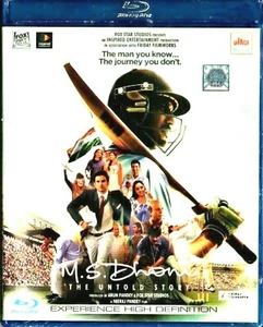 M S DHONI - SUSHANT SINGH RAJPUT, BHUMIKA -BOLLYWOOD BLU-RAY - ENGLISH SUBTITLES - Picture 1 of 2