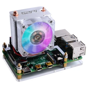 Ice Tower Cooling Fan Light Bracket 3D Printer Case for Raspberry Pi 4B/ 3B/ 3B+ - Picture 1 of 14