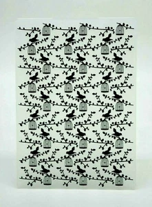 Birds Branches & Cages Embossing Folder, Crafts **UK Seller, Fast Dispatch** 2Z - Picture 1 of 4