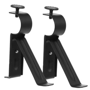 Práctico soporte de varilla ajustable conveniente único 2 piezas para cortina hogar - Imagen 1 de 12