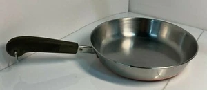 Vintage Revere Ware 9" Copper Bottom Fry Pan Clinton IL USA - Picture 1 of 7