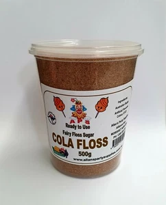Fairy Floss Sugar, COLA FLOSS, New Flavour, Ready 2 Use,500g Tub, FREE DELIVERY - Picture 1 of 7