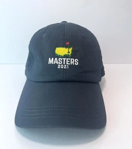 2021 MASTERS Adjustable Logo Golf Hat in Black by American Needle Augusta - Picture 1 of 16