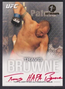 #6/15 Travis Browne Red Ink Rookie Auto 2012 Topps UFC Knockout 1st Autograph - Picture 1 of 2