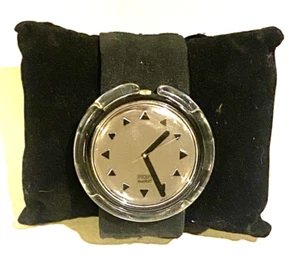 1990's Vintage SWATCH POP Watch-Big Mirror Face-Original Band-Collectible UNISEX - Picture 1 of 12