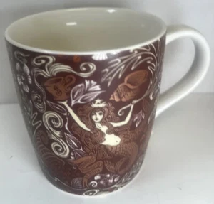 2008 Starbucks Meerjungfrau Becher mit Kronmuscheln 10th Anniversary braun Kupfer Neu - Bild 1 von 7