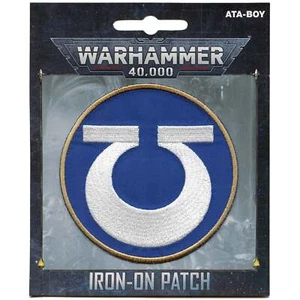Warhammer 40K Ultramarines Patch Space Icon Gaming Embroidered Iron on - Picture 1 of 3