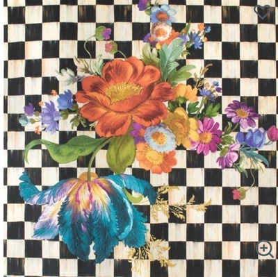 Rollo de papel tapiz mercado de flores cortesanas sin pegar Mackenzie Childs Foto 1 de 4