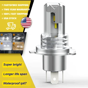 Auxito Motorcycle H4 9003 LED Headlight High Low Beam 6500K Bulb Kit 100000LM 1X - Picture 1 of 10