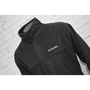 Columbia Fleecejacke Herren Größe 2XB BIG Camping Wandern schwarz Polyester - Bild 1 von 6