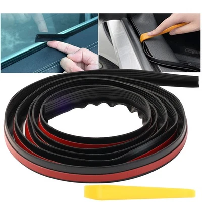 Car Door Side Window Trim Edge Moulding Rubber Weatherstrip Seal Strip V-Shape - Image 1 of 4