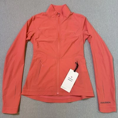 Lululemon Jacket Fast Free Windbreaker Womens 4 Water Repellent Pale Raspberry - Image 1 of 4
