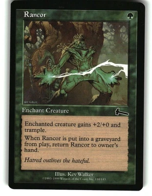 Magic The Gathering - Urza's Legacy Rancor 110 Common 1999 - Image 1 of 2