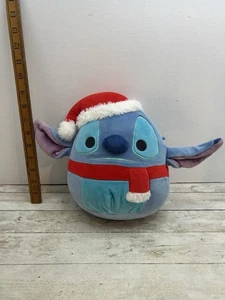 Santa Stitch Squishmallow Disney 8" Plush Soft Cuddly Toy Christmas Xmas - Picture 1 of 6