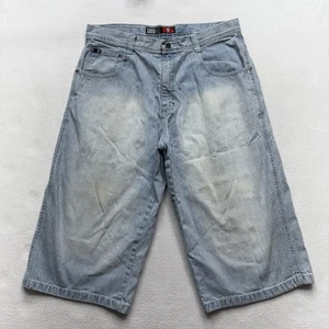 Vintage Southpole Jean Shorts Mens 38 Denim Jorts Baggy Wide Leg Skate Y2K - Picture 1 of 15
