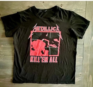 Camisa Metallica Vintage RARA Kill Em Todos los 90 Doble Cara Banda Rock Camiseta Talla XL - Imagen 1 de 5