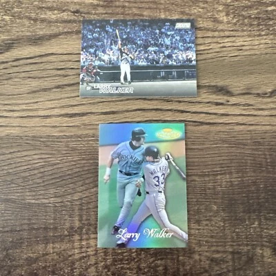 Larry Walker 1998 Topps Gold Label Class 2/2024 Topps Stadium Club 2-Card Lot - Image 1 of 4