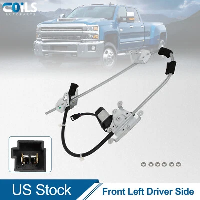 Regulador de ventana del lado del conductor delantero con motor para Jeep Cherokee 1987-1996 Foto 1 de 4