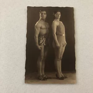 Zirkusturner Turnerin Echtfoto Postkarte RPPC - Bild 1 von 8