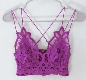 Free People Intimately Adella Boho Crochet Lace Smock-Back Bralette Size XS - Picture 1 of 5