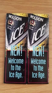 Molson Ice Martlet Table Top Advertising Promo Reston Va 3"x5" Vintage Unused - Picture 1 of 3