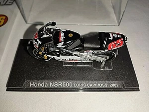 Honda Nsr 500 Loris Capirossi 2002 Moto Scale 1/24 Die Cast Model Grandi Moto - Picture 1 of 2