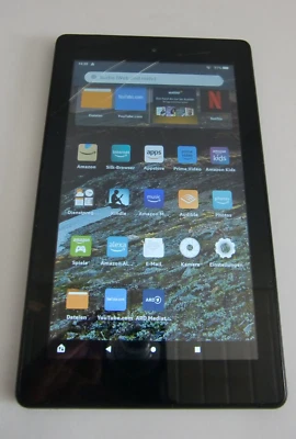 Amazon Fire 7 Tablet (9. Generation) 32GB, WLAN (7 Zoll) - schwarz - Bild 1 von 4