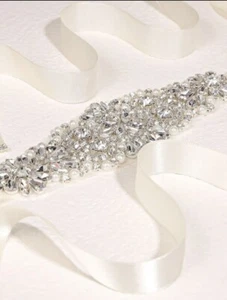 1pc Rhinestone Elegant Bride Belt Waistband for Banquet - Picture 1 of 3