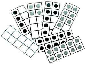 Tens Frames Dotted 14 Pieces Maths Teacher Resource School Kids Place Value - Picture 1 of 1