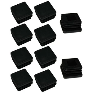 12 PCS 1" Inch Square Plastic End Cap Tubing Hole Post Plug 1 inch 1x1 Post Tube - Picture 1 of 5