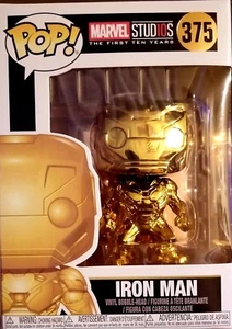 Funko Marvel Studio's 10th Anniversary Chrome Iron Man Pop! Vinyl Figur #375 - Bild 1 von 2