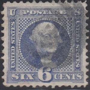USA Scott #115 6ct 1869 Bild gebraucht sehr schön - Bild 1 von 2