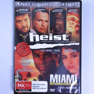 Heist / Miami Shakedown (DVD) Action Crime Thriller Double Feature Film Movies - Picture 1 of 6