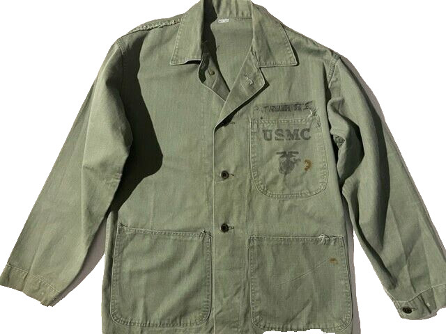 ジャケット・アウター VINTAGE USMC 40s Vintage 40s WW2 P44 USMC Marine Corps HBT Field Jacket Mens