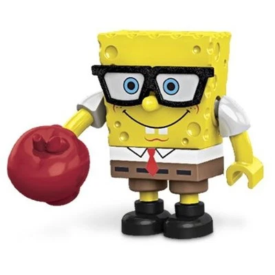 MEGA BLOKS Spongebob Squarepants Series 1 SB/Apple (SEALED) Micro Action Figure - Image 1 of 3