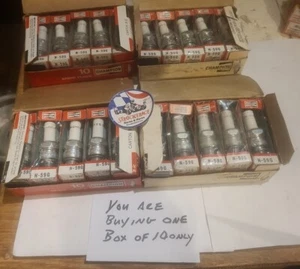 RACING GO KART VINTAGE CHAMPION SPARK PLUGS BOX OF 10 N-59G K30 K35 CART PART - Picture 1 of 3