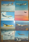 8 X Airline Postcards  Iberia Delta Swissair Jersey Lufthansa Olympic