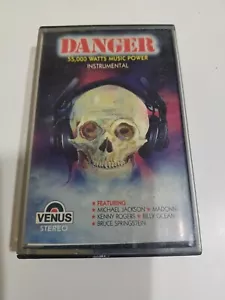 Danger 55,000 watt madonna springsteen MJ jackson RARE Cassette tape INDIA 1989 - Picture 1 of 4