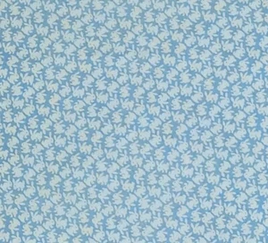 Easter Miniature Bunny Rabbit Blue Cotton Marcus Brothers Fabric 1 1/2 yard - Picture 1 of 6