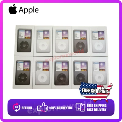 NEW Apple iPod Classic 7th 120GB 160GB 1TB 2TB Black & Silver - WARRANTY & BOX - Image 1 of 4