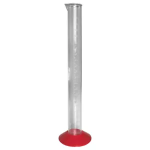 Tarro de prueba de plástico graduado de 12 pulgadas con base extraíble (210 ml) - Imagen 1 de 1