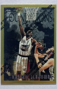 Hakeem Olajuwon 1996 Finest w/Coating #281 Rare Gold - Picture 1 of 2