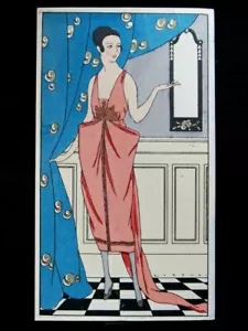 Fabius Lorenzi Pochoir édition original Les Élégances Parisiennes Art Déco. 02 - Foto 1 di 6