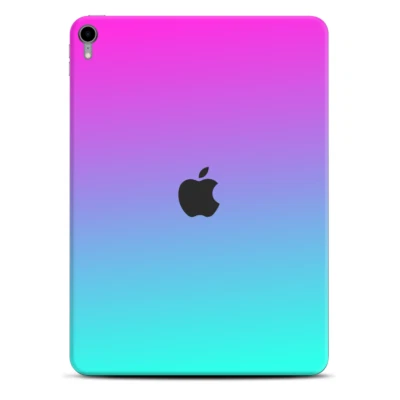 Envoltura de calcomanías Skins para Apple iPad Pro 11 2018 hombre rosa púrpura verde azulado degradado Foto 1 de 3
