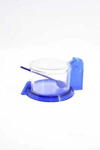 Formaggera Guzzini In Plastica Blu Con Cucchiaino M - Foto 1 di 3